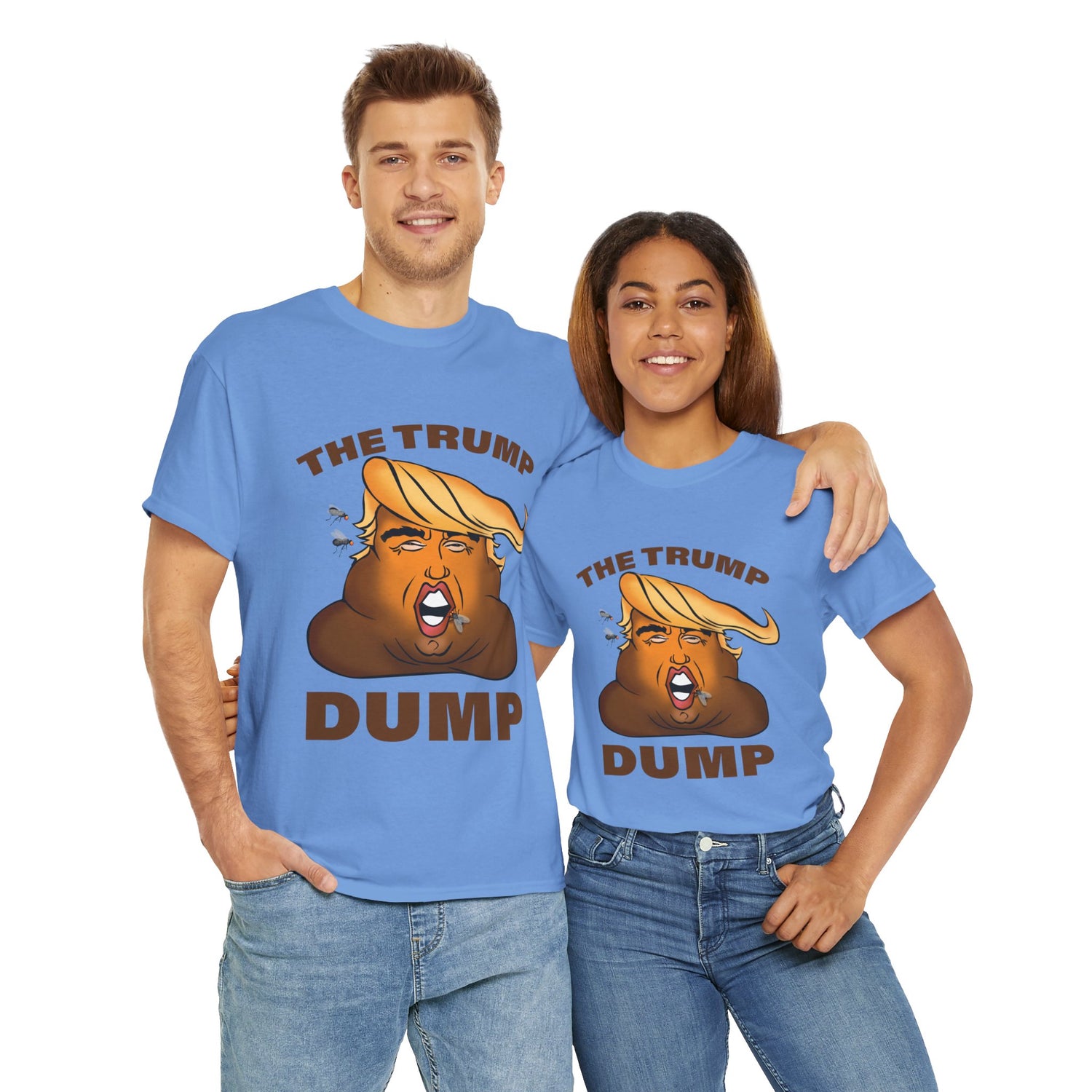 Unisex Heavy Cotton Tee, Harris Walz, The Trump Dump