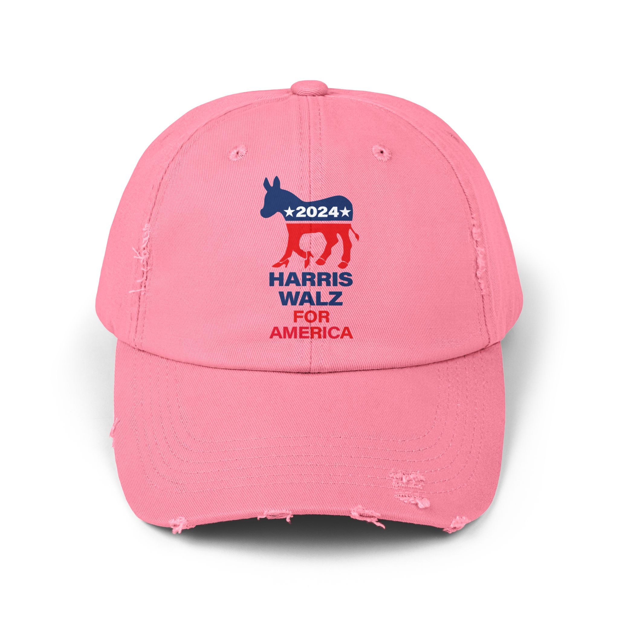 Unisex Distressed Cap - Campaign LOGO High Healed Donkey