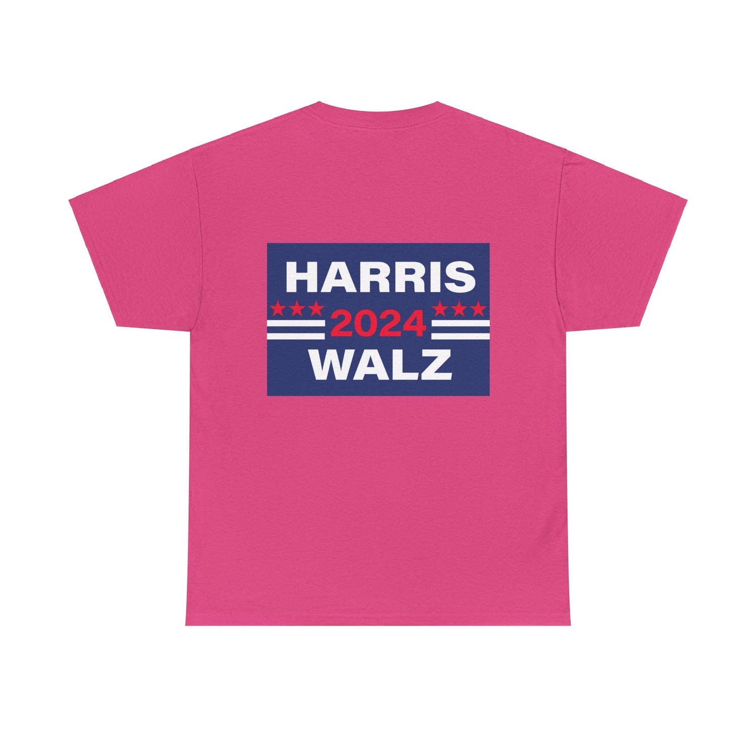 Unisex Heavy Cotton Tee, Harris Walz, Trump, T-shirt, Trump and Melania spray tan