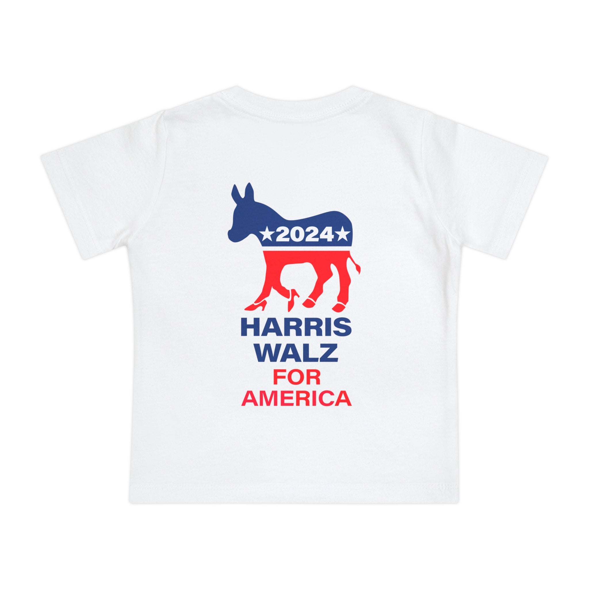 Baby Short Sleeve T-Shirt LOGO - Harris Walz 2024