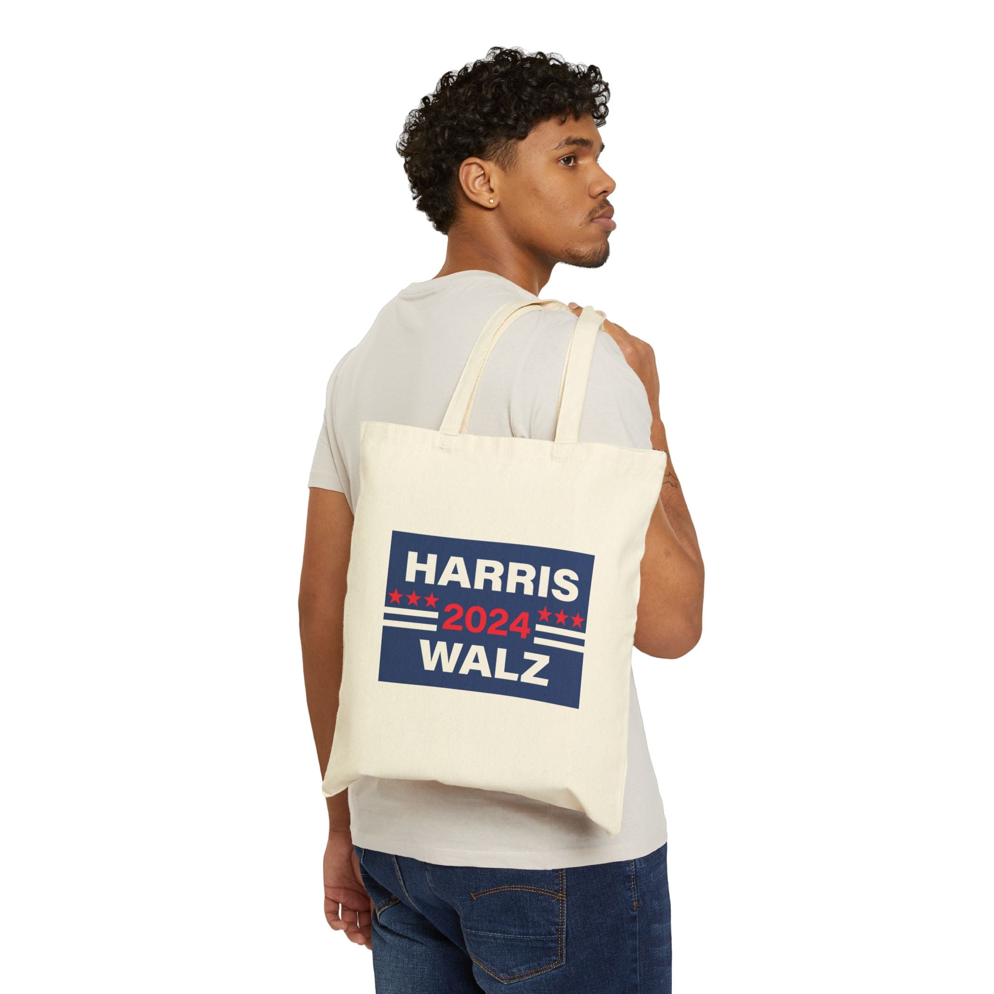 Cotton Canvas Tote Bag HARRIS WALZ High Healed Donkey