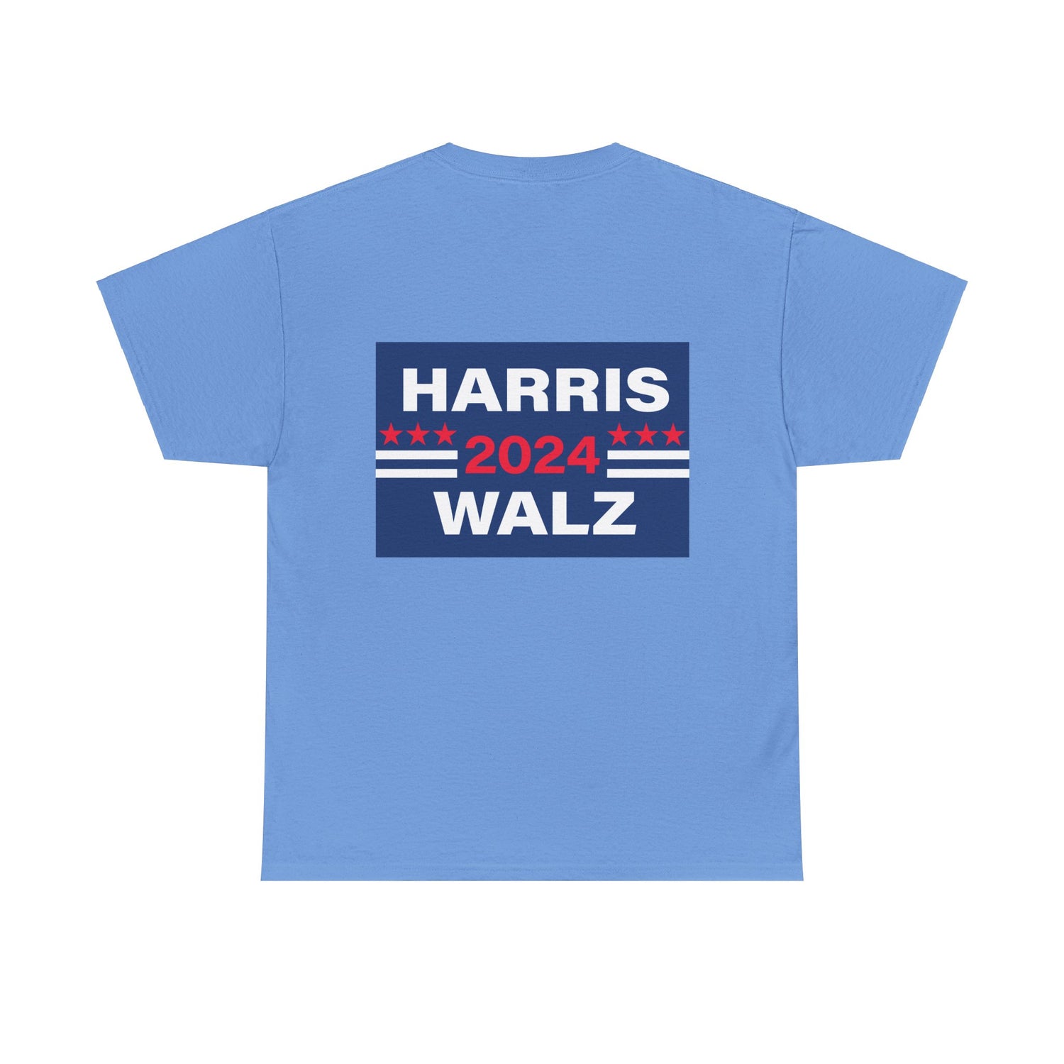 Unisex Heavy Cotton Tee, Harris Walz, President Evil, Trump