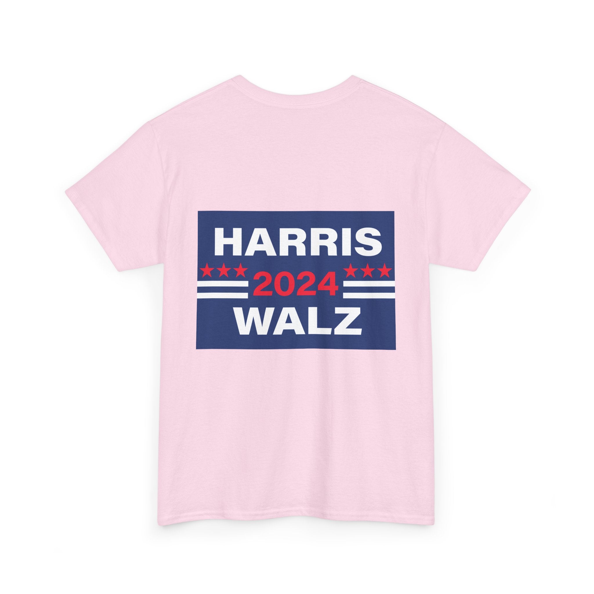 Unisex Heavy Cotton Tee, Harris Walz, Trump, T-shirt, Trump Save Our Fate from Hate