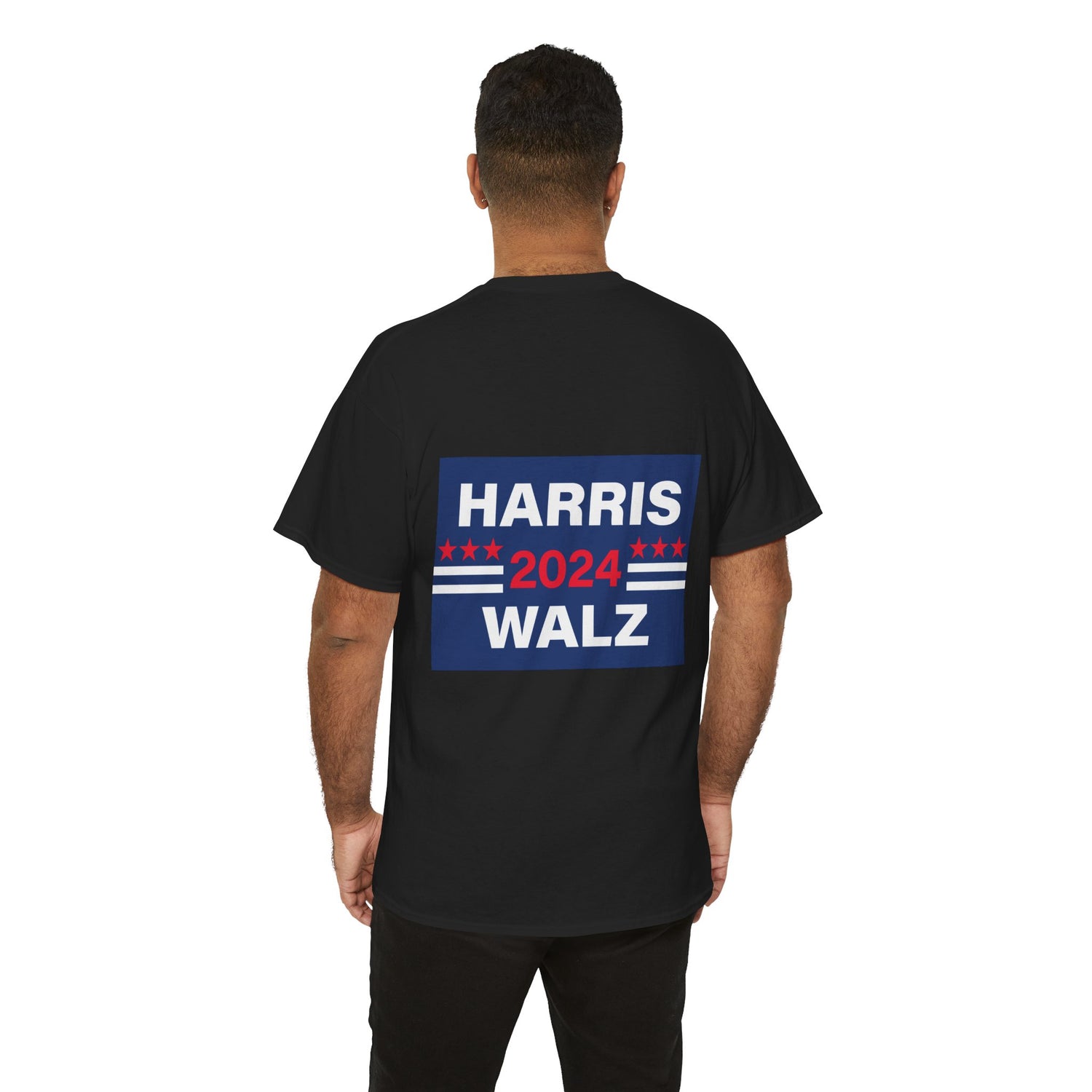 Unisex Heavy Cotton Tee, Harris Walz, The Trump Dump