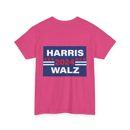 Unisex Heavy Cotton Tee, Harris Walz, Trump, T-shirt, Trump 50 shades of Orange Spray Tan