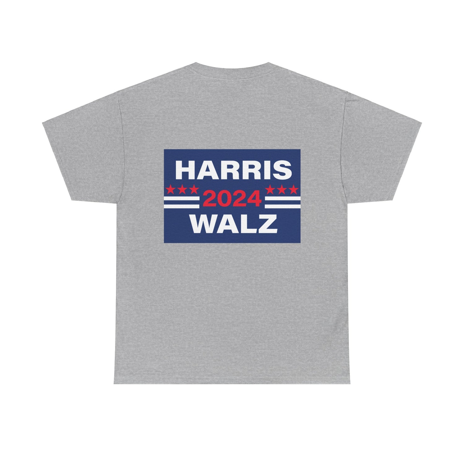 Unisex Heavy Cotton Tee, Harris Walz, Trump, Donkey with boots