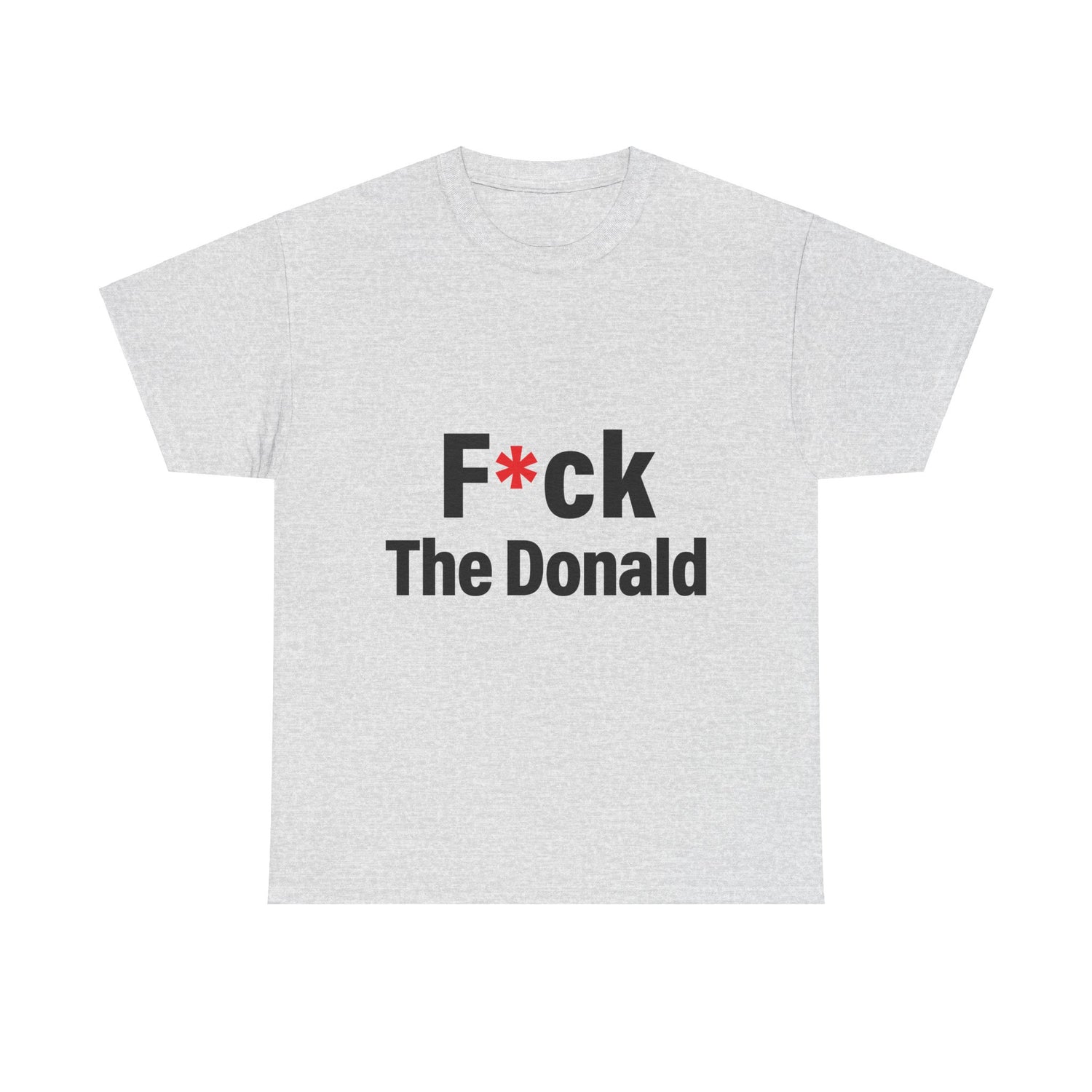 Unisex Heavy Cotton Tee, Harris Walz, Trump, T-shirt, F*ck The Donald