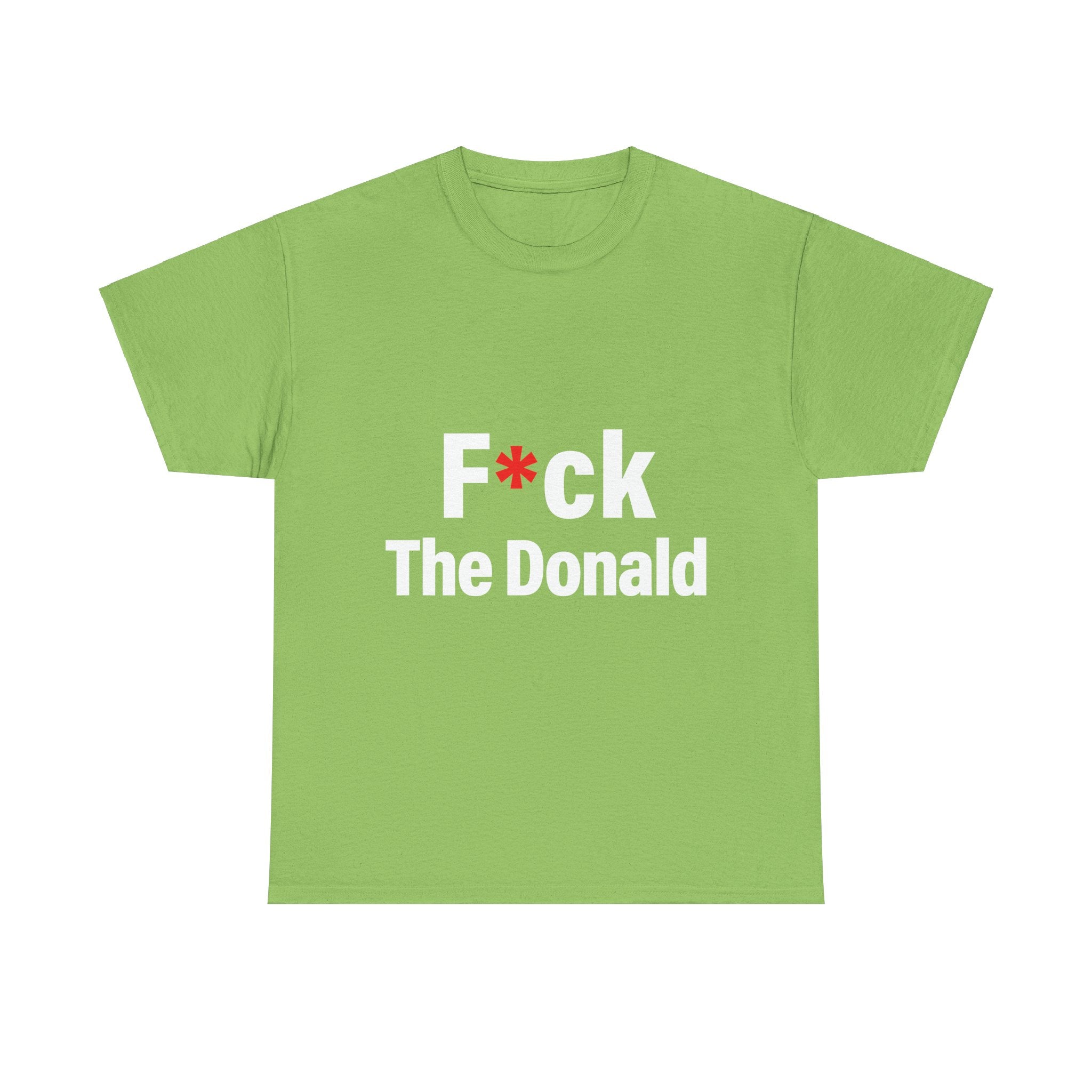 Unisex Heavy Cotton Tee, Harris Walz, Trump, T-shirt, F*ck The Donald