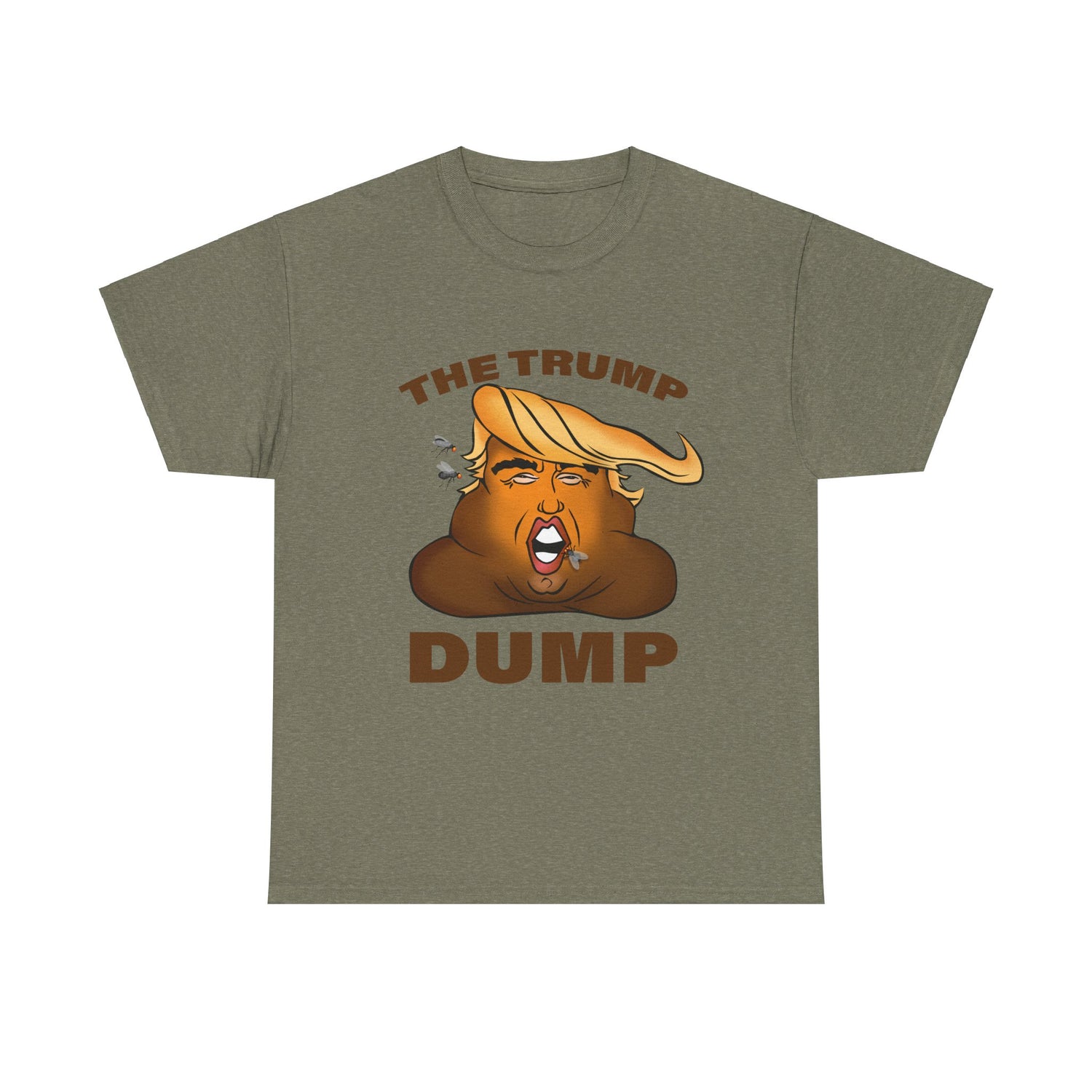 Unisex Heavy Cotton Tee, Harris Walz, The Trump Dump