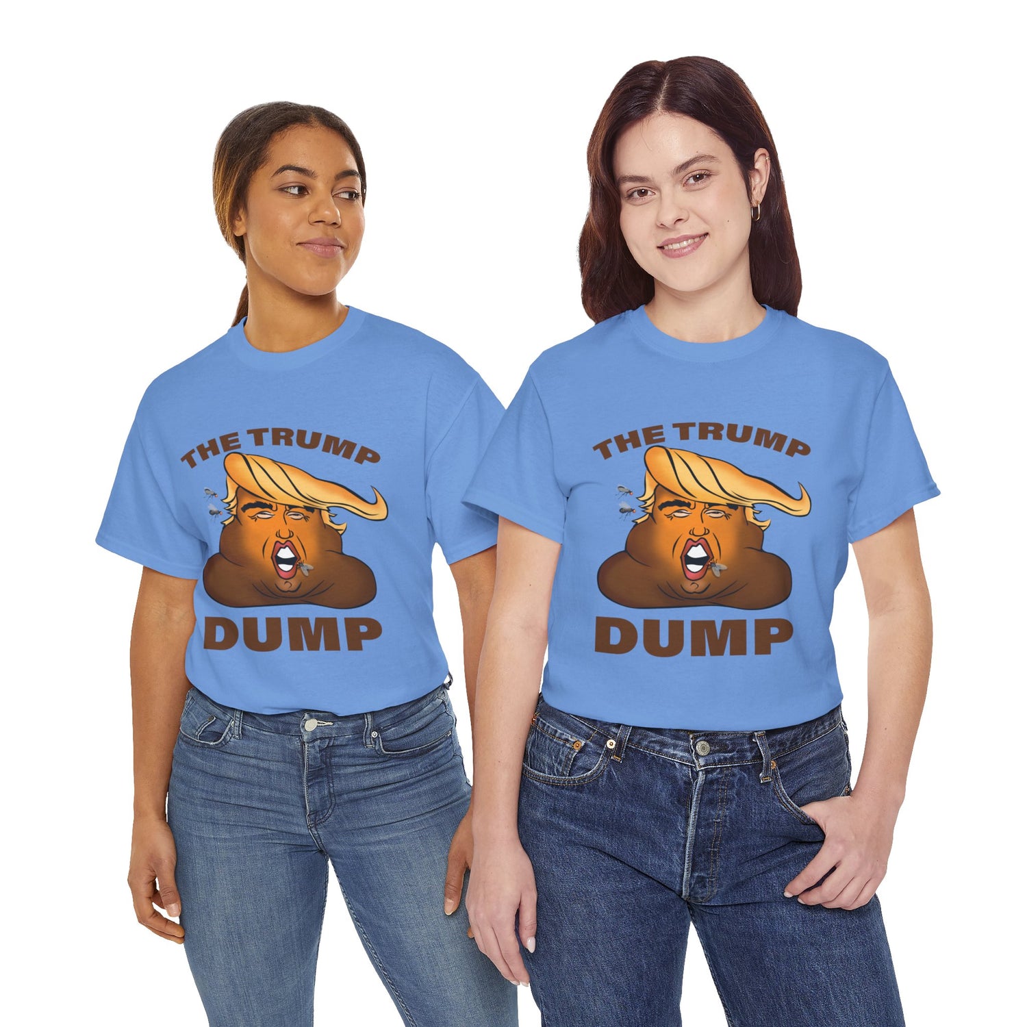 Unisex Heavy Cotton Tee, Harris Walz, The Trump Dump