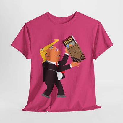 Unisex Heavy Cotton Tee, Harris Walz, Trump, T-shirt, Trump Bible