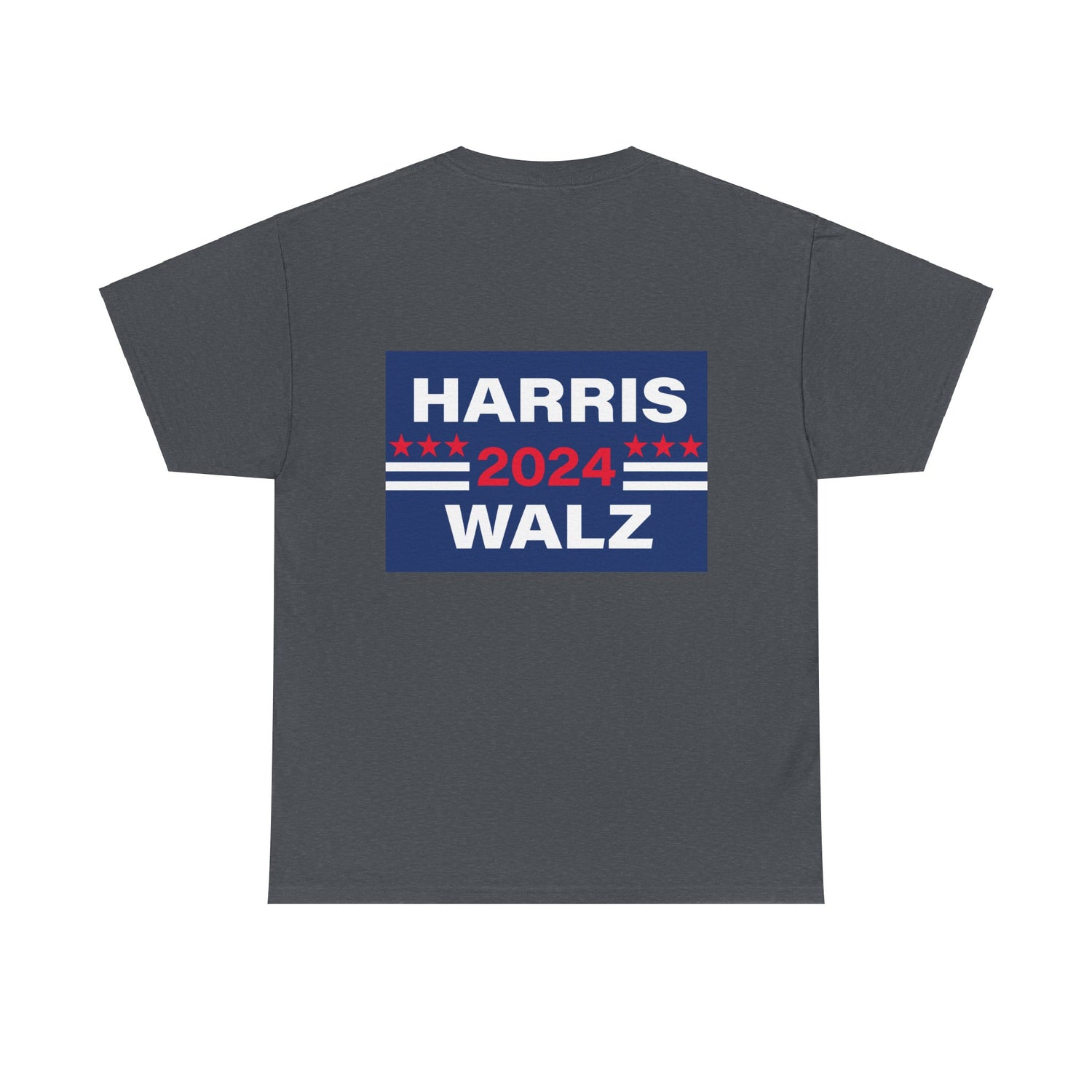 Unisex Heavy Cotton Tee, Harris Walz, Trump, Donkey with boots