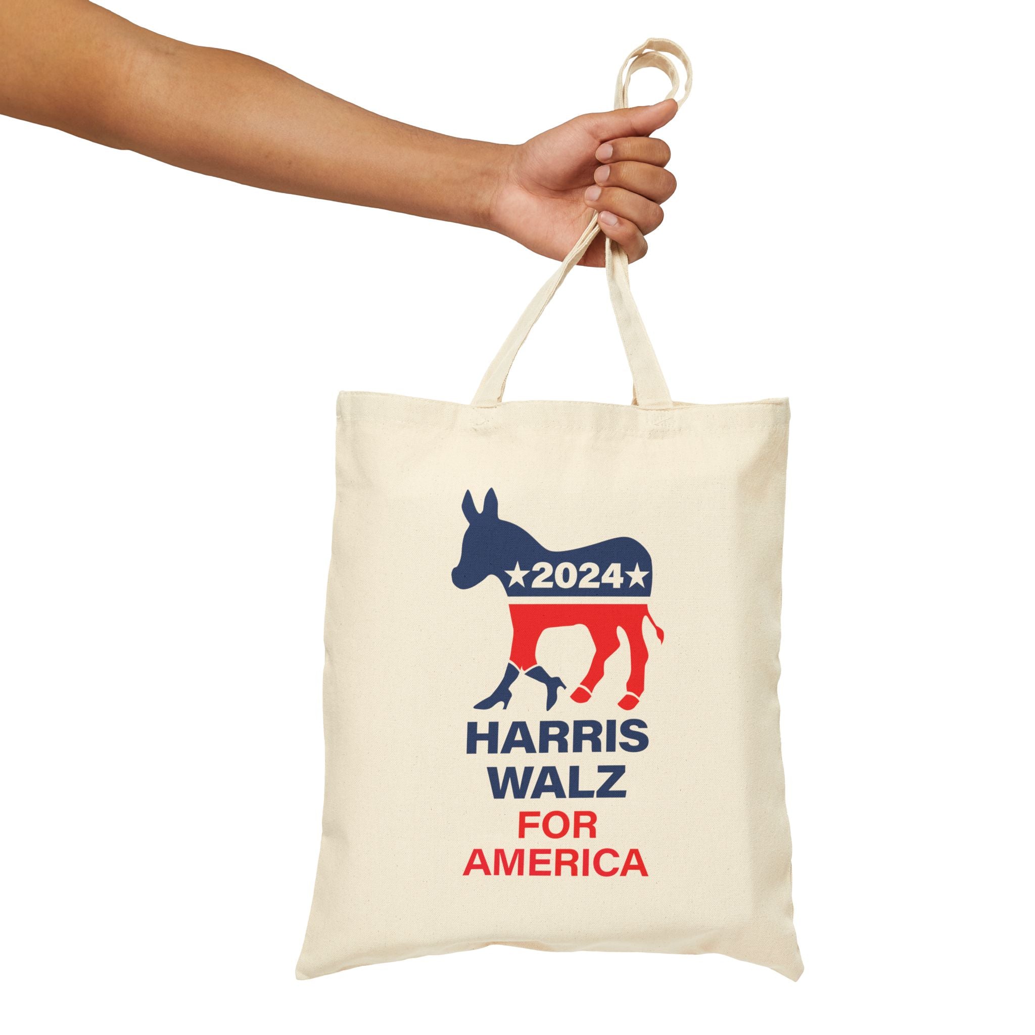 Cotton Canvas Tote Bag - TRUMP Spray Tan - High Healed Donkey