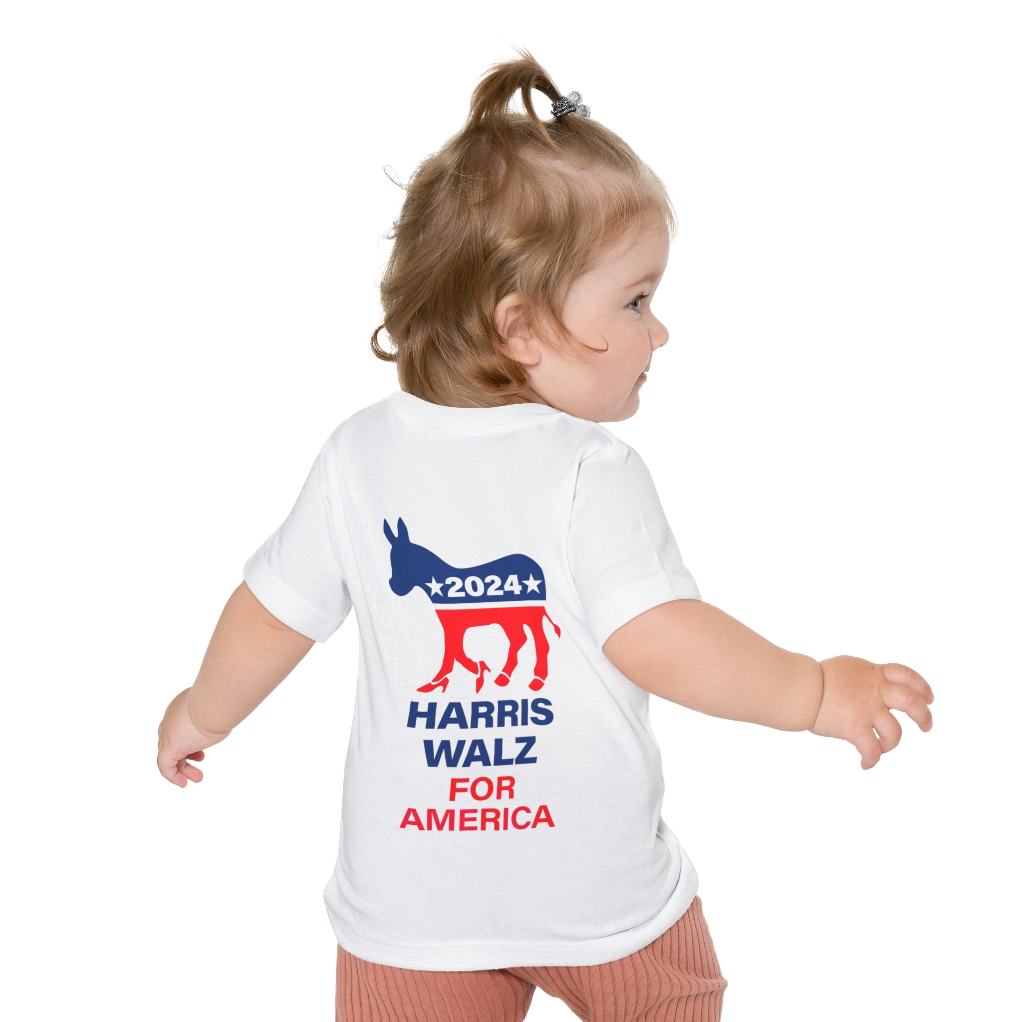 Baby Short Sleeve T-Shirt LOGO - Harris Walz 2024