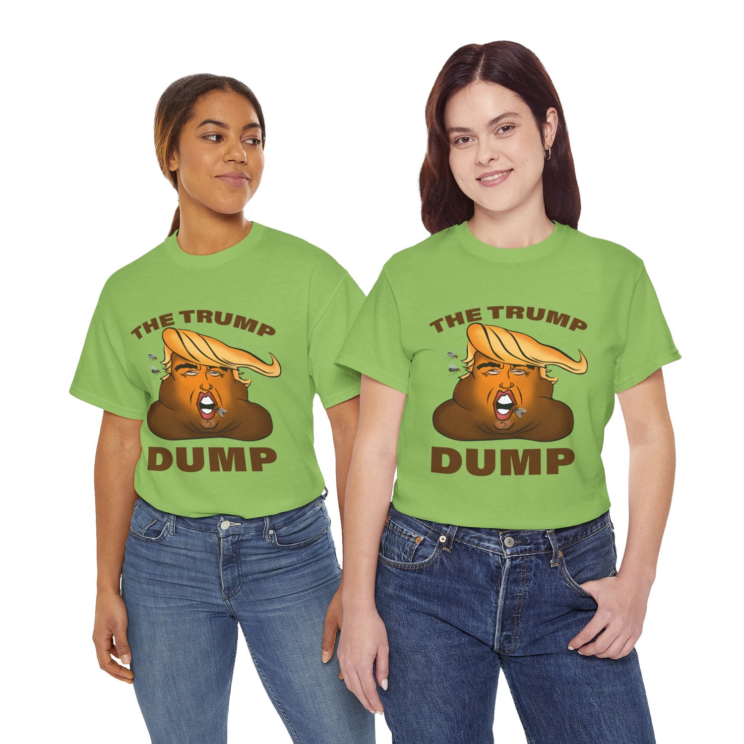 Unisex Heavy Cotton Tee, Harris Walz, The Trump Dump