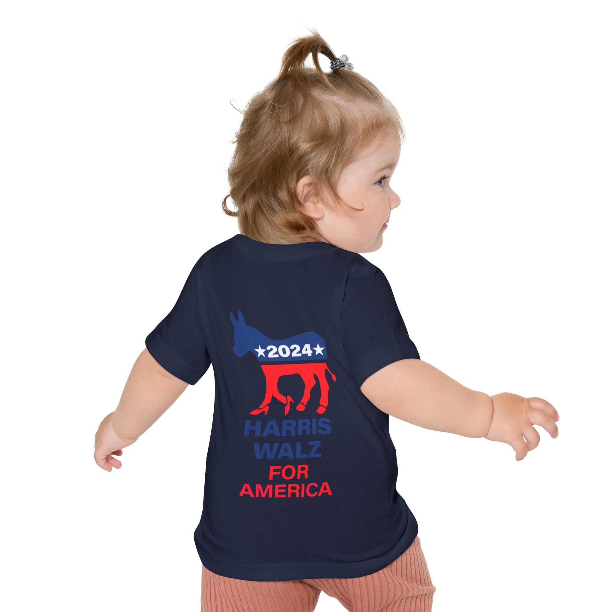 Baby Short Sleeve T-Shirt LOGO - Harris Walz 2024