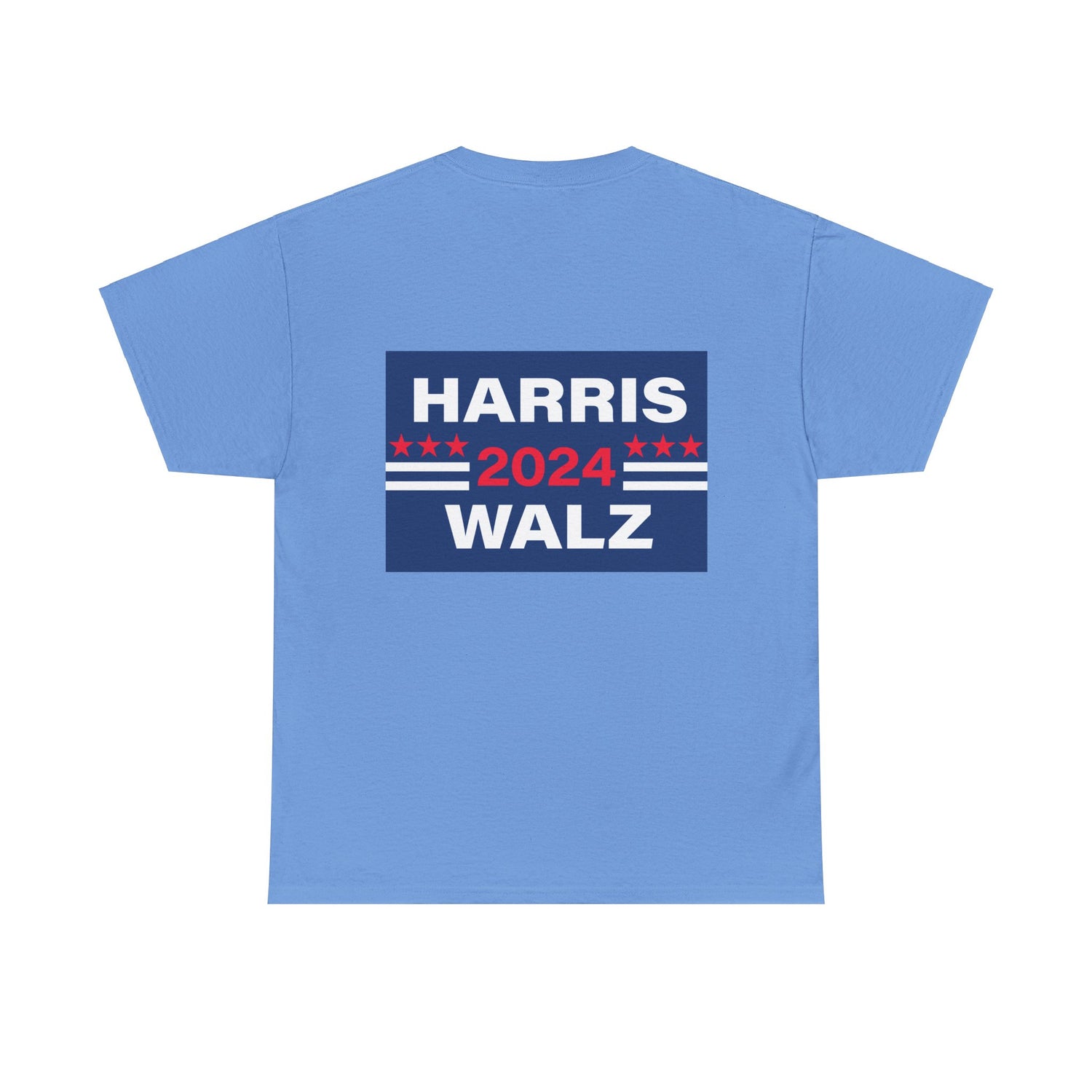 Unisex Heavy Cotton Tee, Harris Walz, Trump, T-shirt, Trump 50 Shades of Orange spray tan