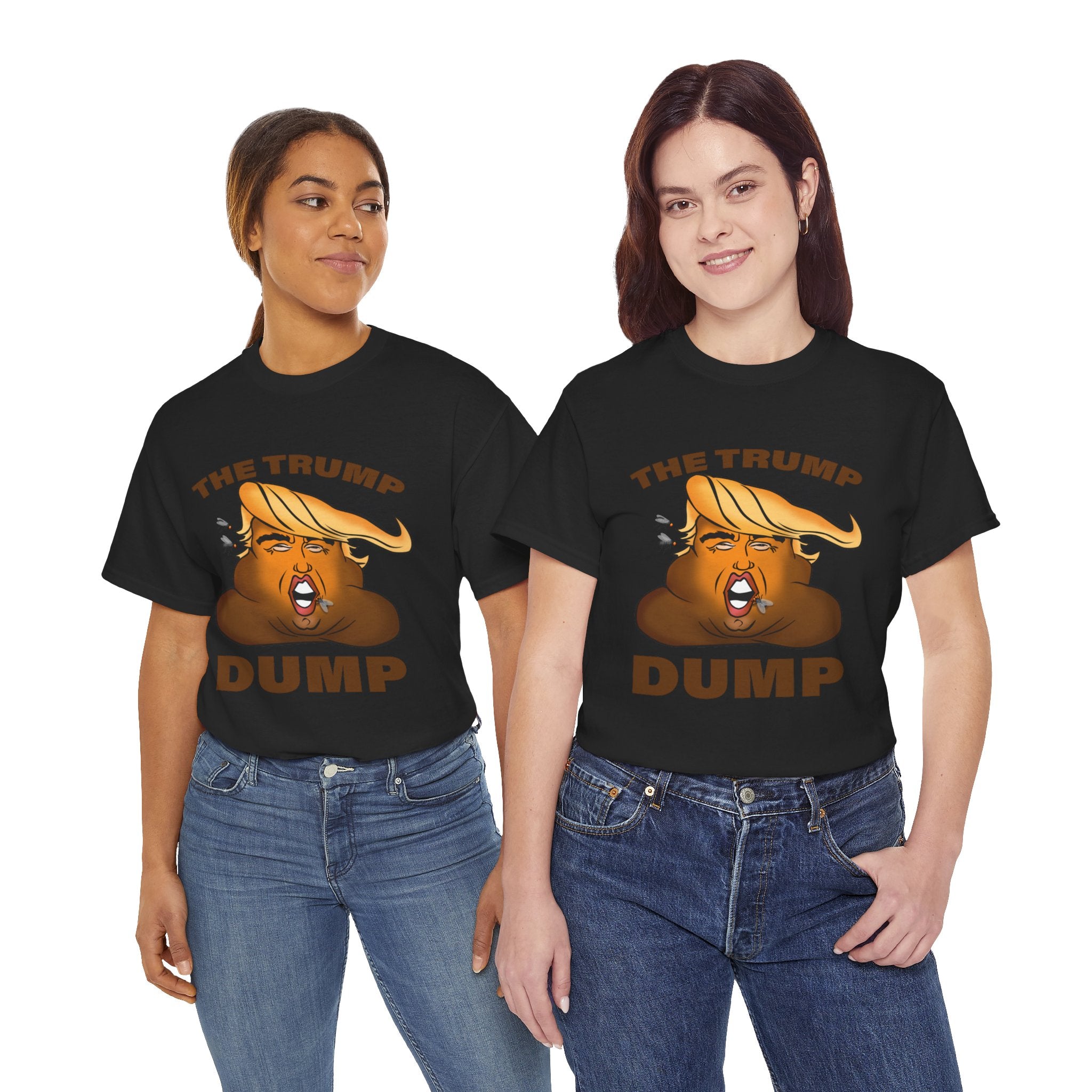 Unisex Heavy Cotton Tee, Harris Walz, The Trump Dump