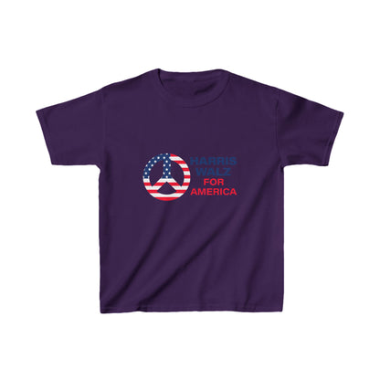 Kids Heavy Cotton™ Tee LOGO -Peace Sign Harris Walz