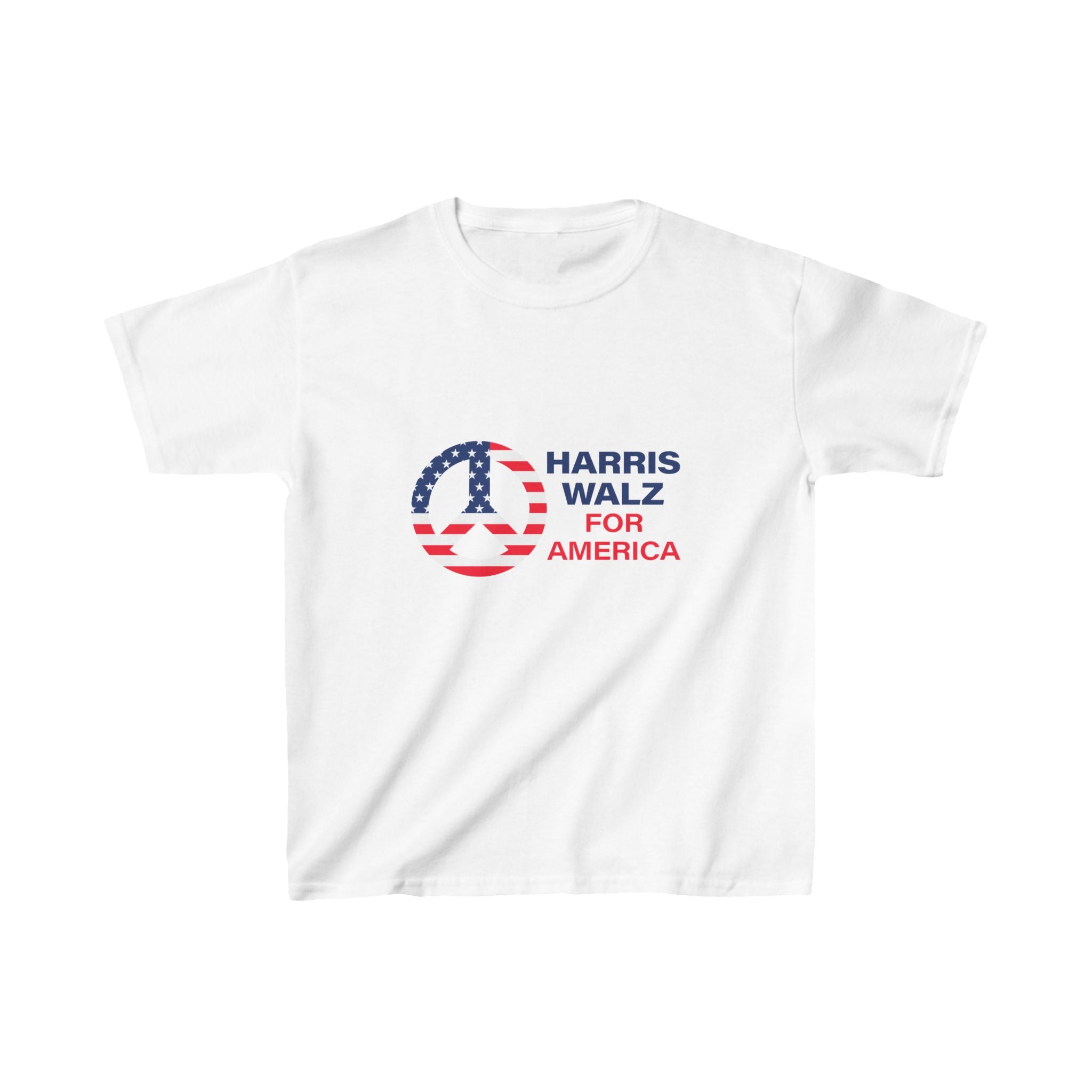 Kids Heavy Cotton™ Tee LOGO -Peace Sign Harris Walz