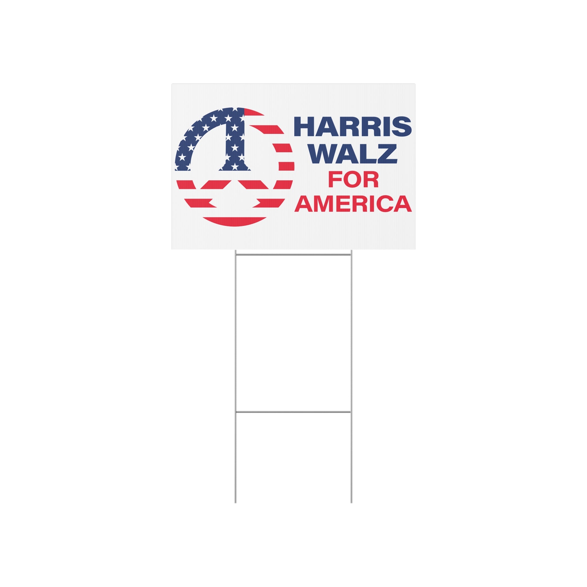 Lawn Sign with HARRIS WALZ LOGO