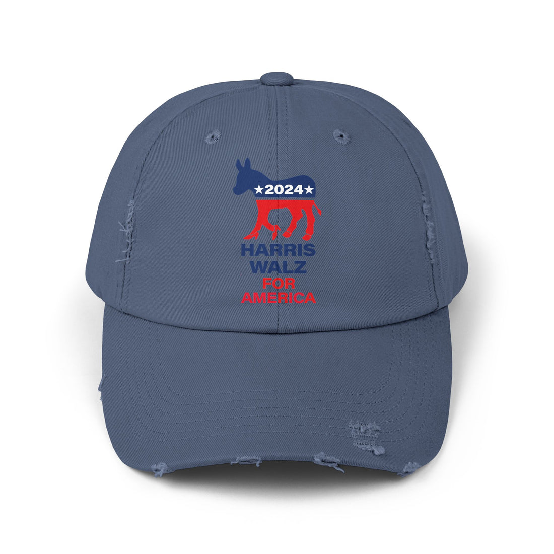 Unisex Distressed Cap - Campaign LOGO High Healed Donkey