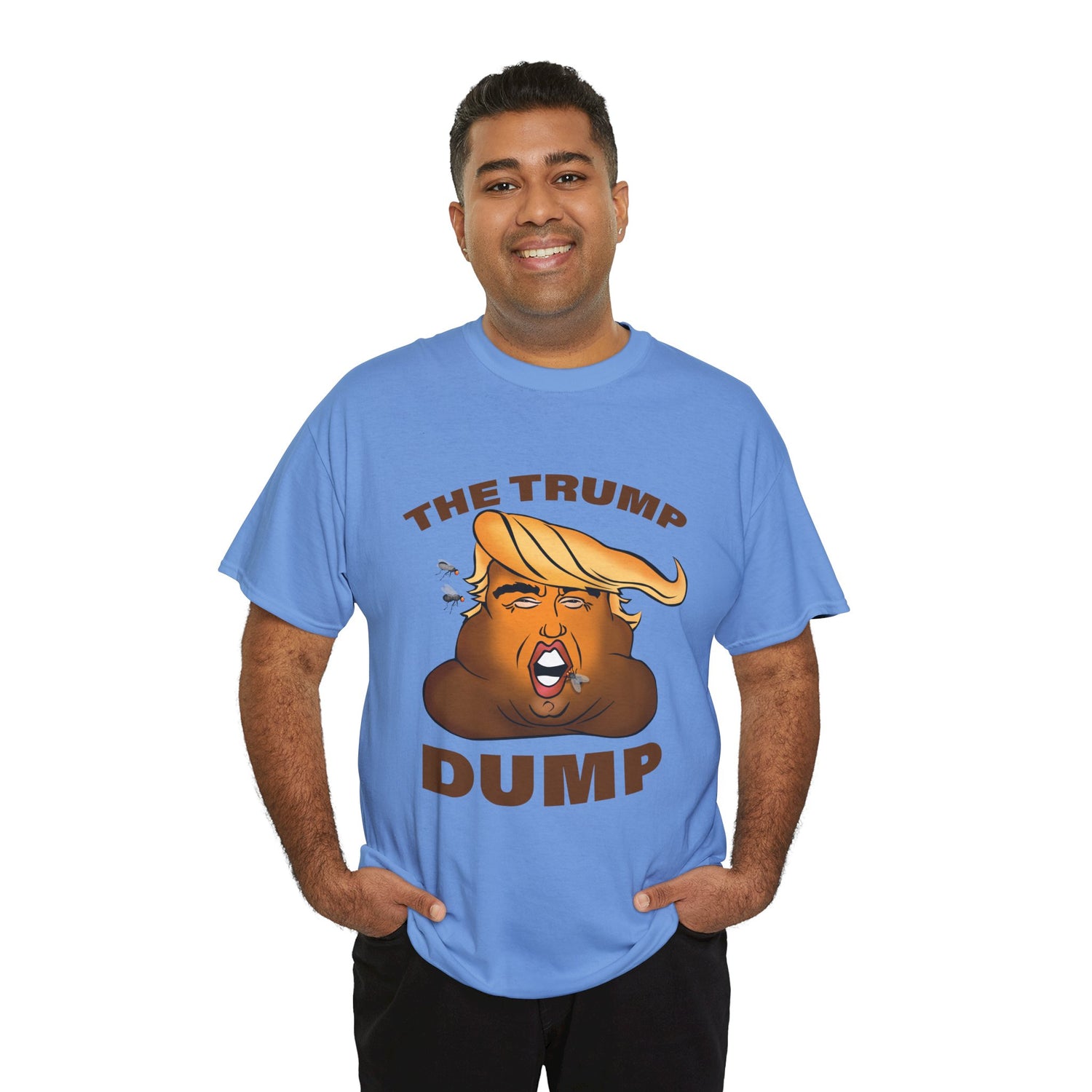 Unisex Heavy Cotton Tee, Harris Walz, The Trump Dump