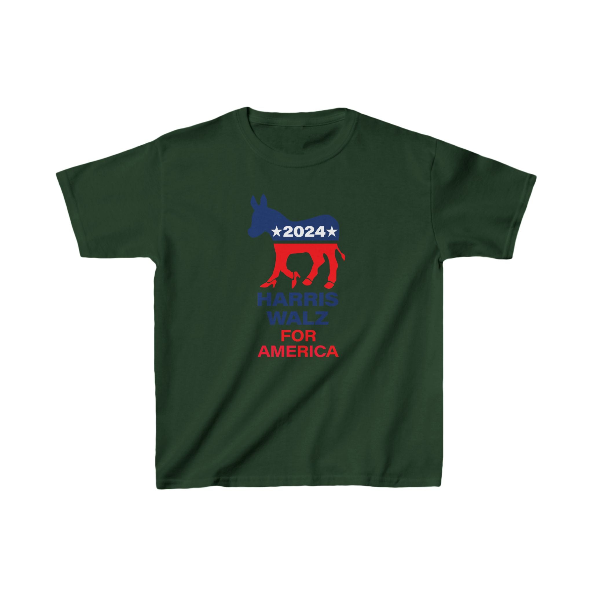 Kids Heavy Cotton™ Tee LOGO High Healed Boot DNC Donkey Harris Walz