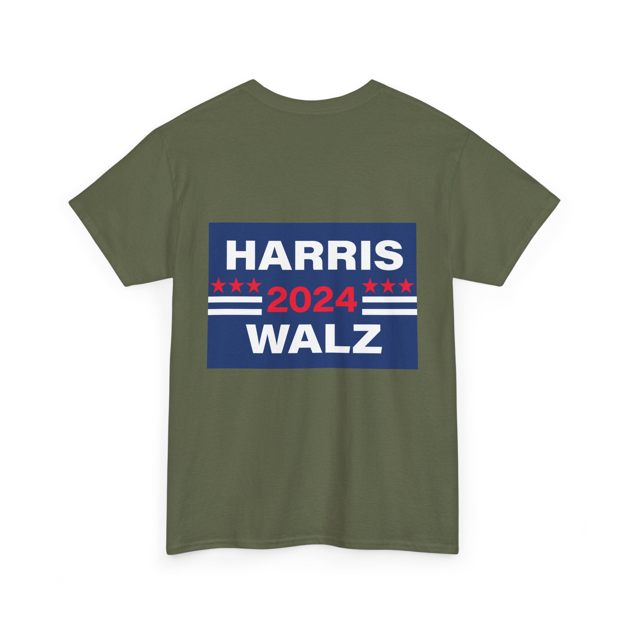 Unisex Heavy Cotton Tee, Harris Walz, Trump, T-shirt, Trump 50 shades of Orange Spray Tan