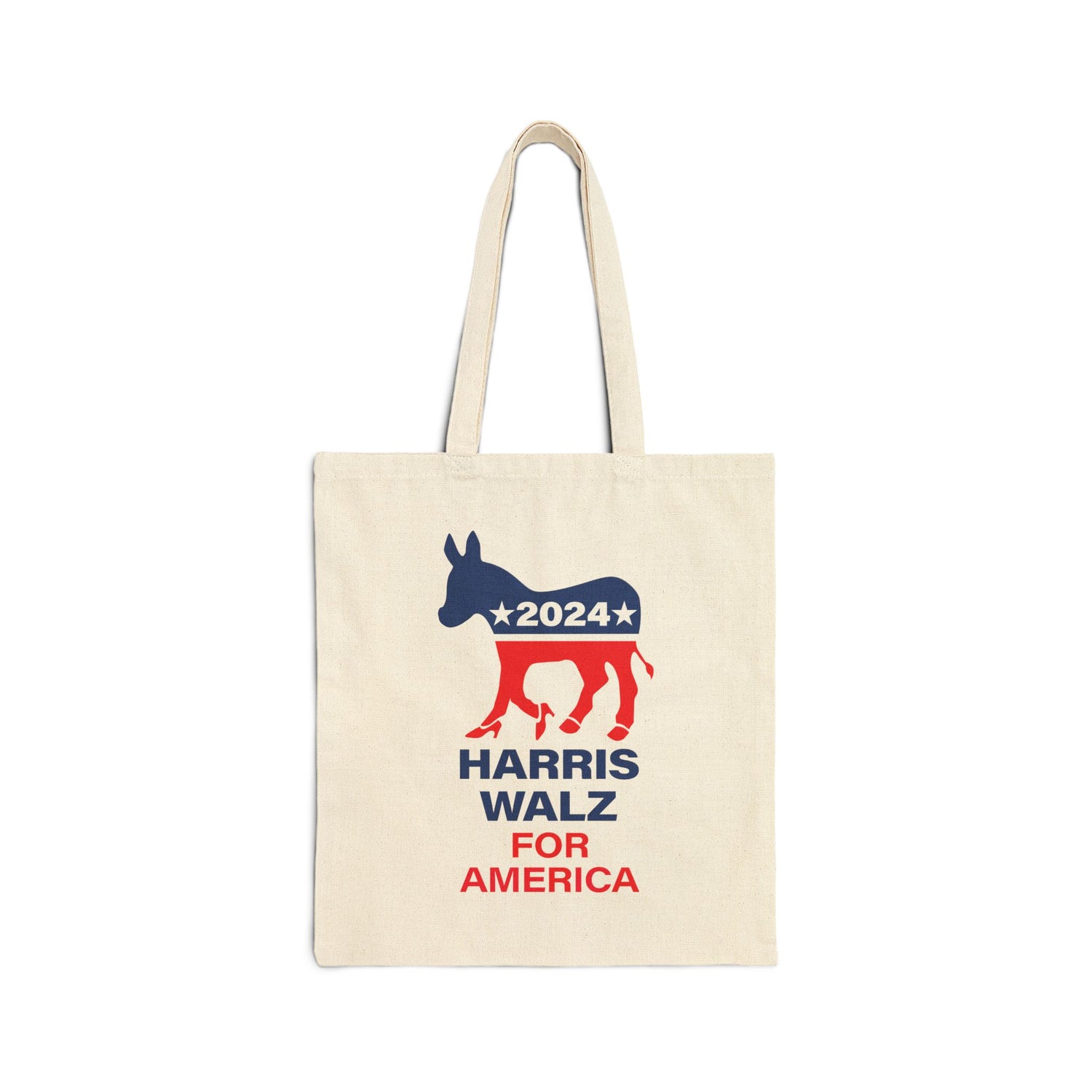 Cotton Canvas Tote Bag - NO Dictators Trump