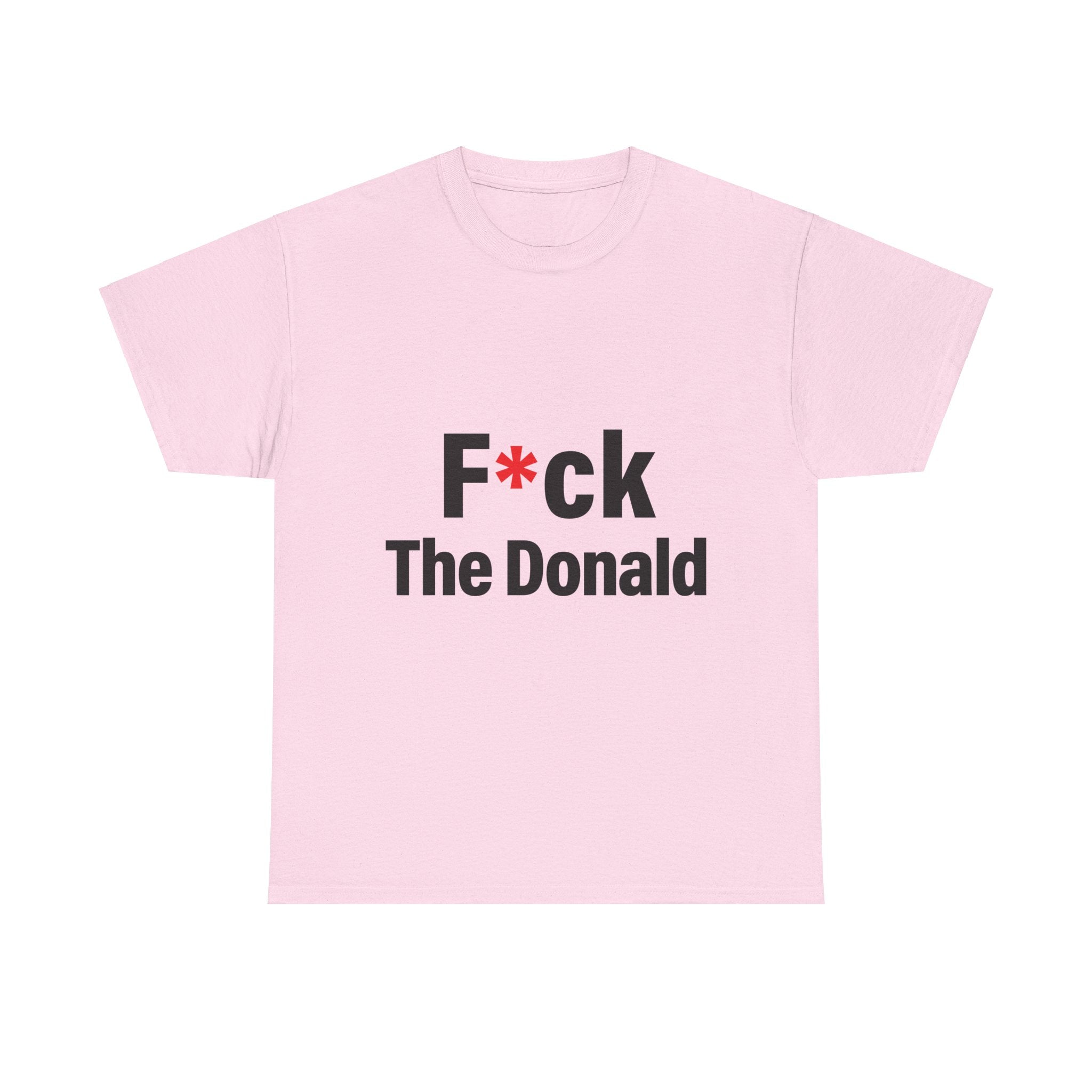 Unisex Heavy Cotton Tee, Harris Walz, Trump, T-shirt, F*ck The Donald