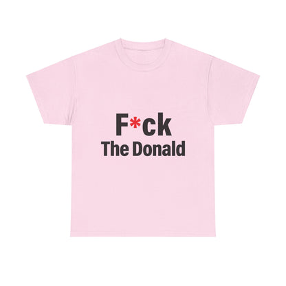 Unisex Heavy Cotton Tee, Harris Walz, Trump, T-shirt, F*ck The Donald