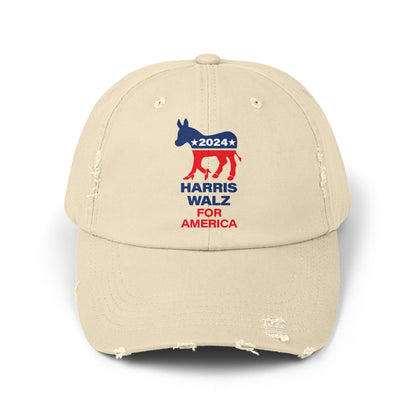 Unisex Distressed Cap - Campaign LOGO High Healed Donkey