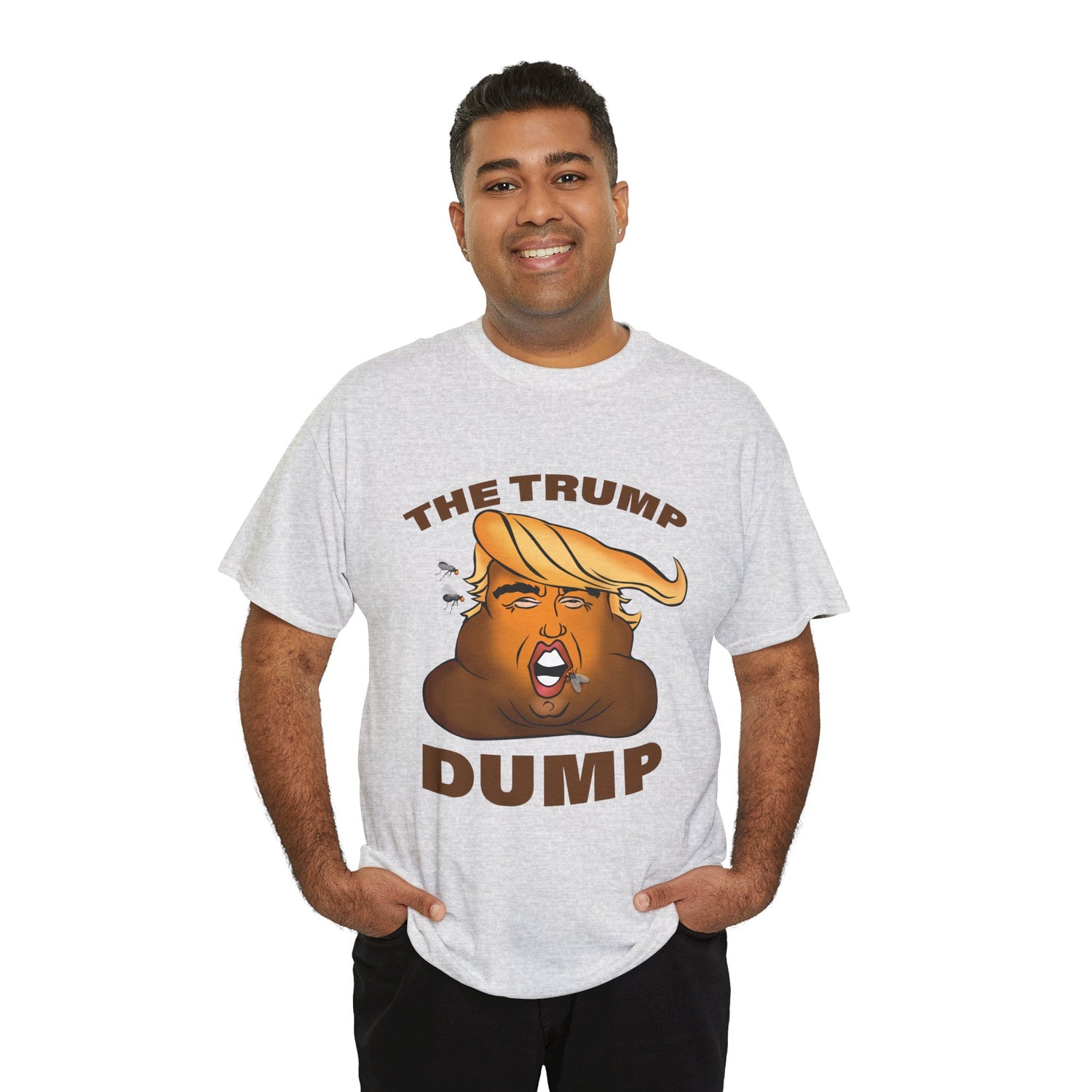 Unisex Heavy Cotton Tee, Harris Walz, The Trump Dump