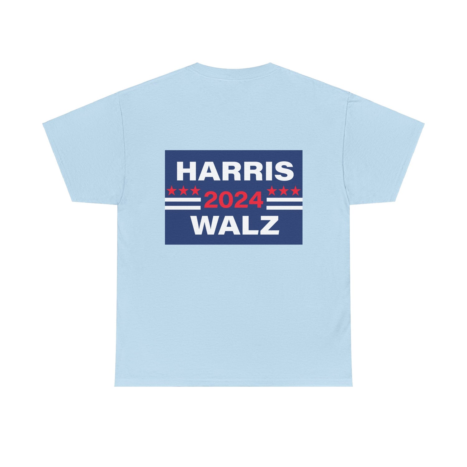 Unisex Heavy Cotton Tee, Harris Walz, Trump, T-shirt, Trump Orange Spray Tan