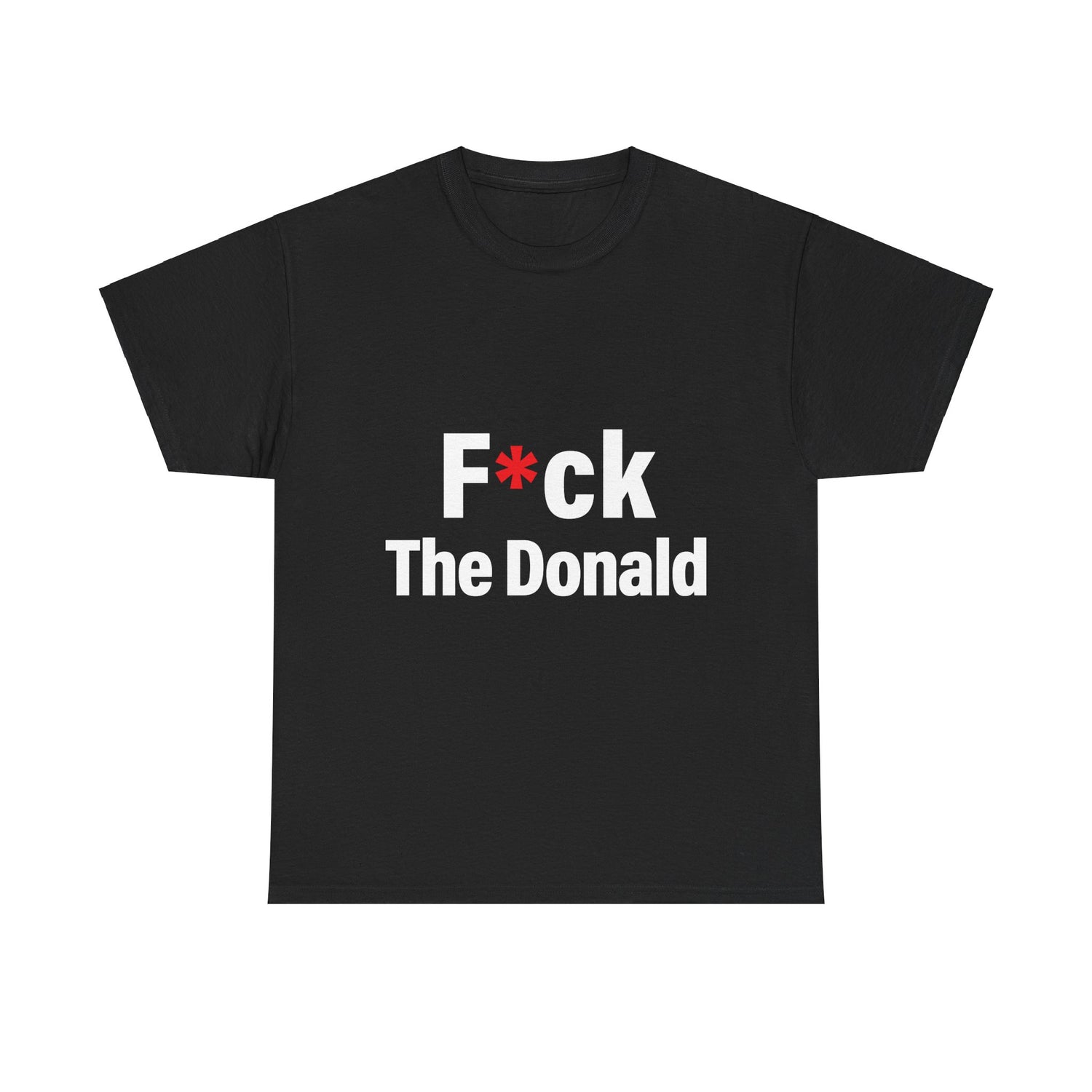 Unisex Heavy Cotton Tee, Harris Walz, Trump, T-shirt, F*ck The Donald