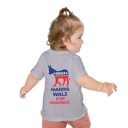 Baby Short Sleeve T-Shirt LOGO - Harris Walz 2024