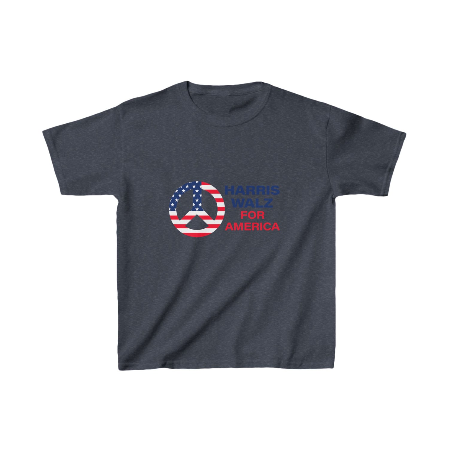 Kids Heavy Cotton™ Tee LOGO -Peace Sign Harris Walz