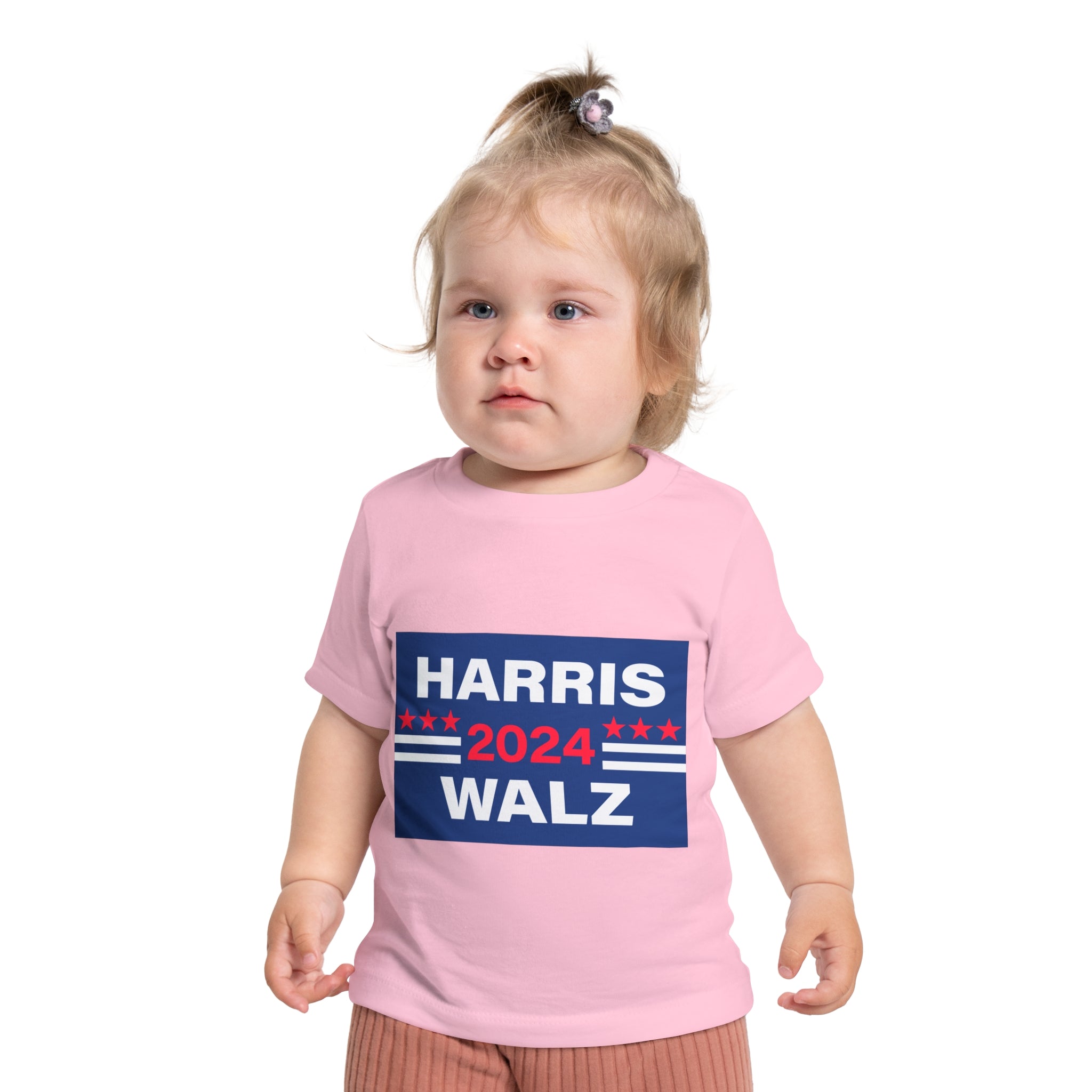 Baby Short Sleeve T-Shirt LOGO - Harris Walz 2024