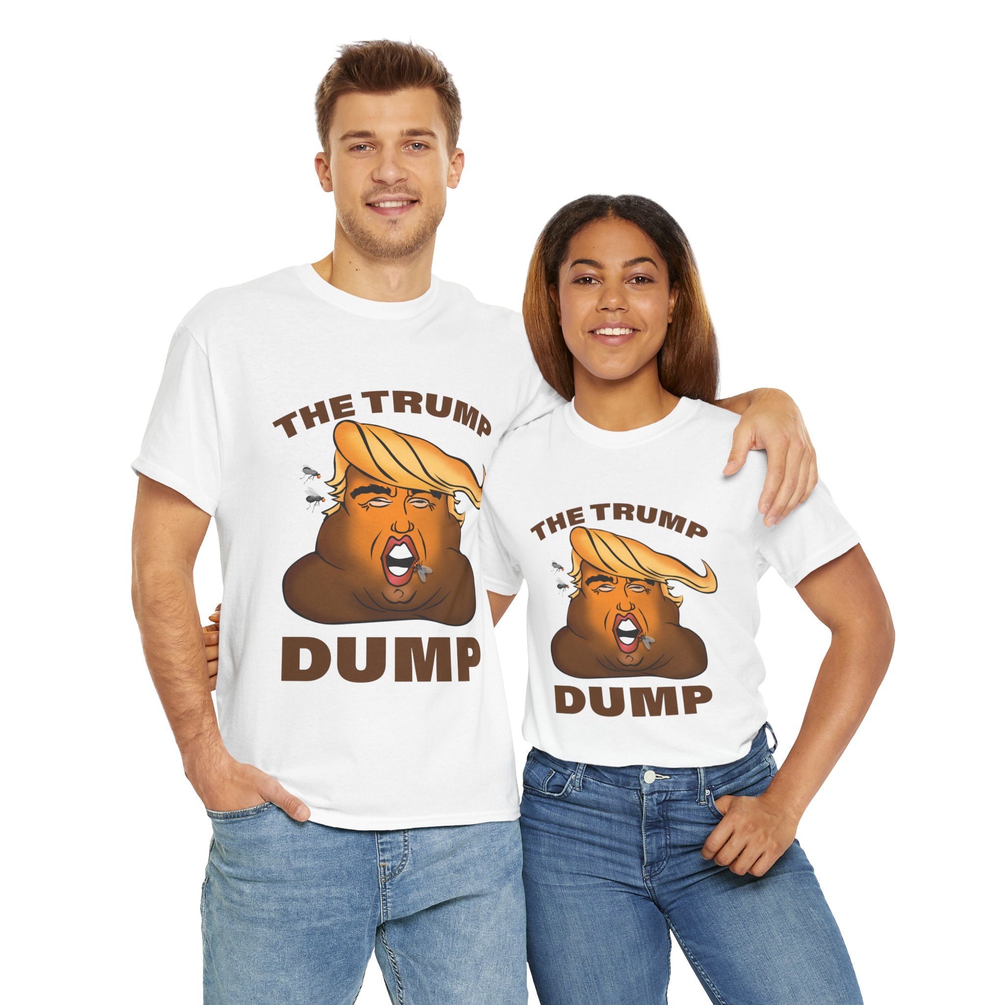 Unisex Heavy Cotton Tee, Harris Walz, The Trump Dump