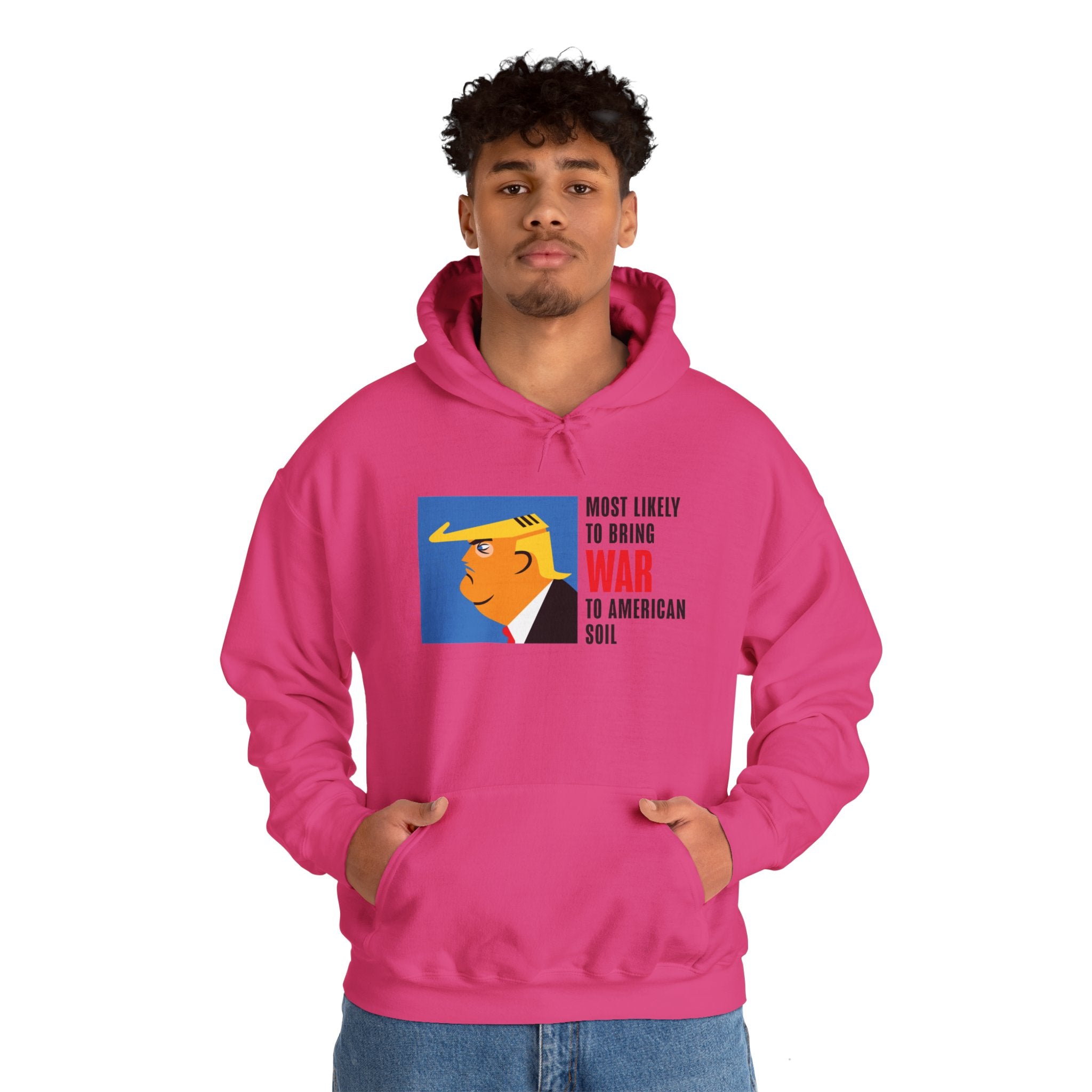 Unisex Heavy Blend™ Hooded Sweatshirt Trump -War to American Soil