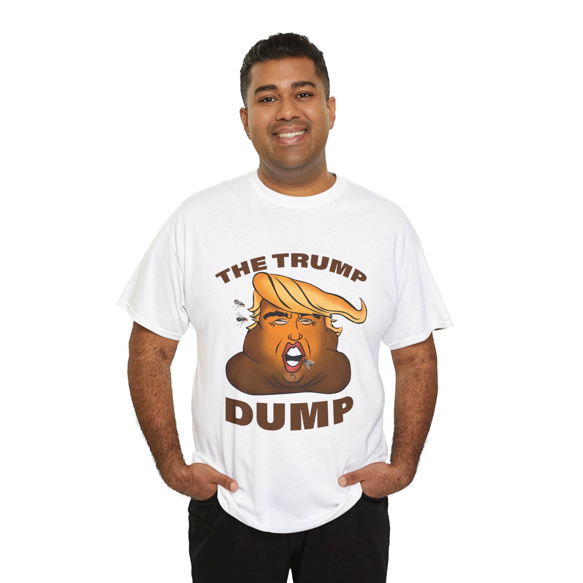 Unisex Heavy Cotton Tee, Harris Walz, The Trump Dump