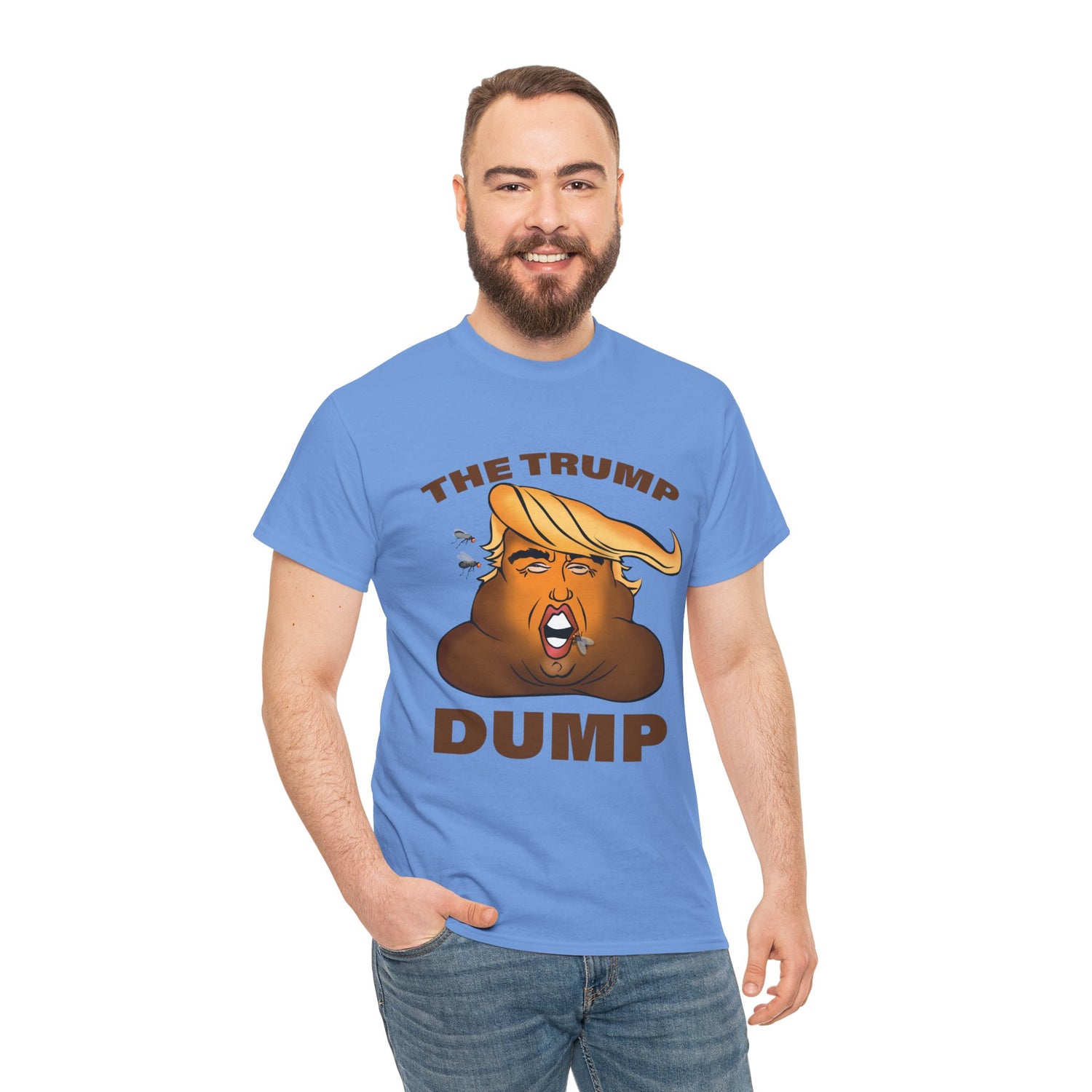 Unisex Heavy Cotton Tee, Harris Walz, The Trump Dump