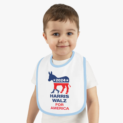 Baby Contrast Trim Jersey Bib LOGO - High Healed DNC Donkey