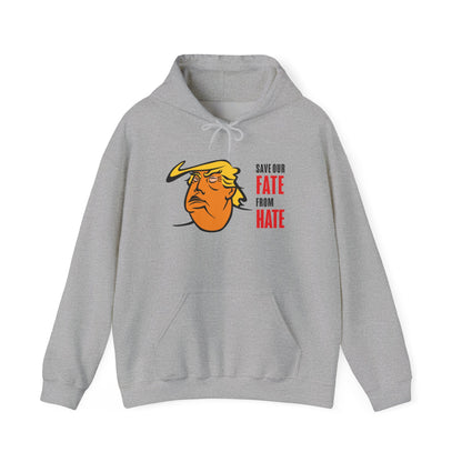 Unisex Heavy Blend™ Hooded Sweatshirt Trump Save Our Fate from Hate