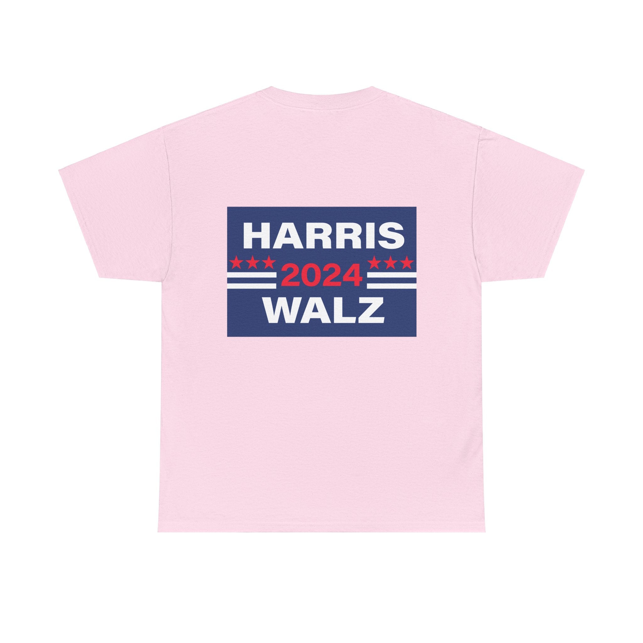 Unisex Heavy Cotton Tee, Harris Walz, Trump, T-shirt, Trump and Melania spray tan