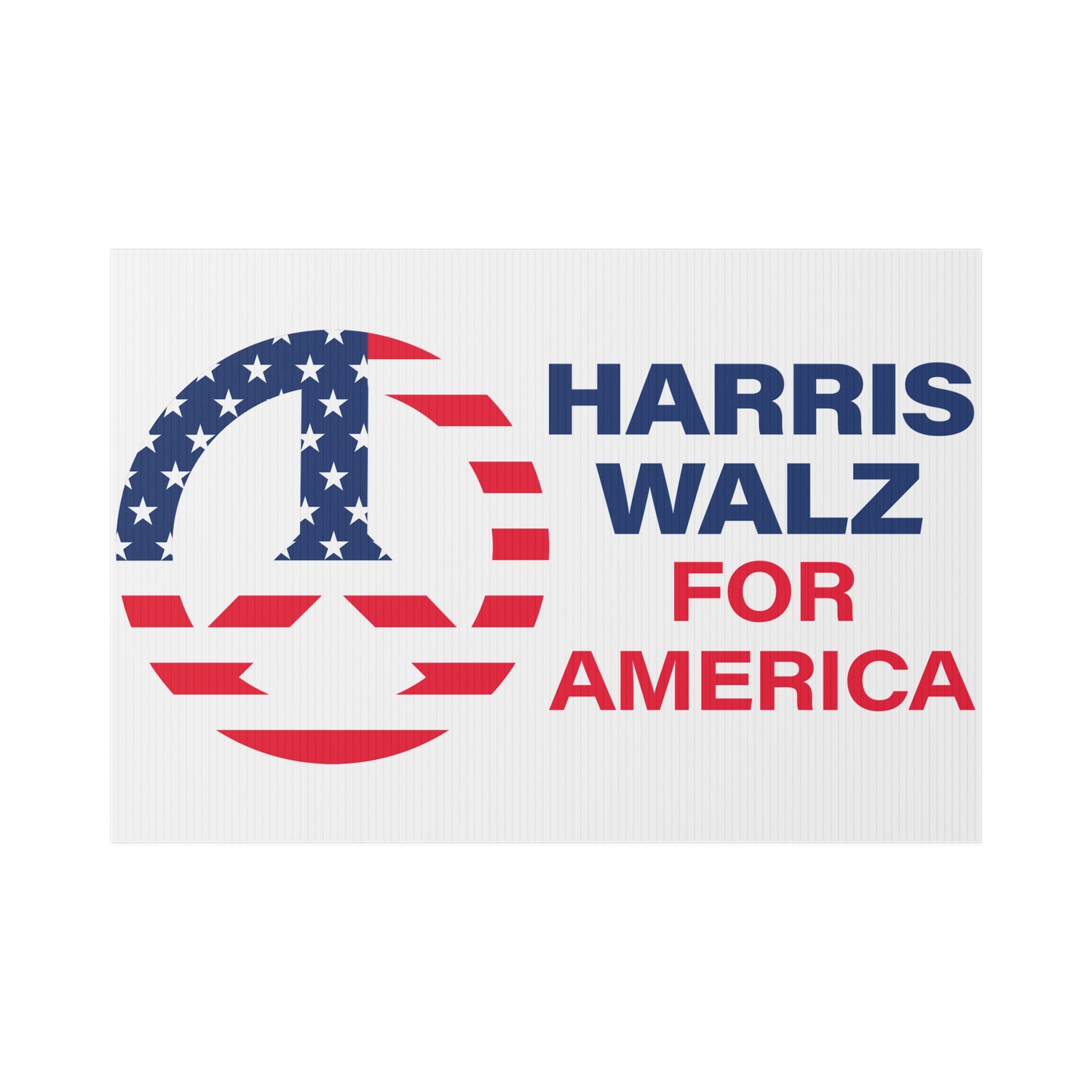 Lawn Sign with HARRIS WALZ LOGO