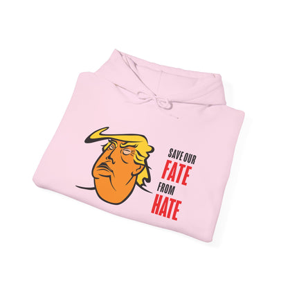 Unisex Heavy Blend™ Hooded Sweatshirt Trump Save Our Fate from Hate