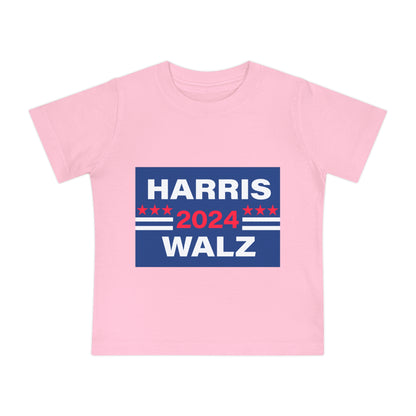 Baby Short Sleeve T-Shirt LOGO - Harris Walz 2024