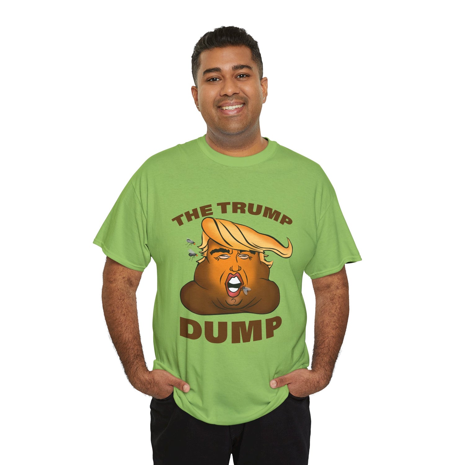 Unisex Heavy Cotton Tee, Harris Walz, The Trump Dump